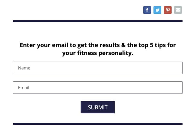 Quiz/Survey Funnel 42 Quiz Funnel example: Move's opt-in page