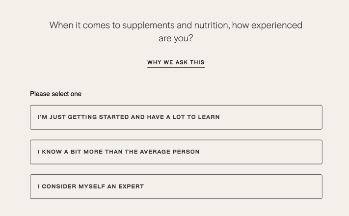 Quiz/Survey Funnel 14 Quiz Questions creation: opening question