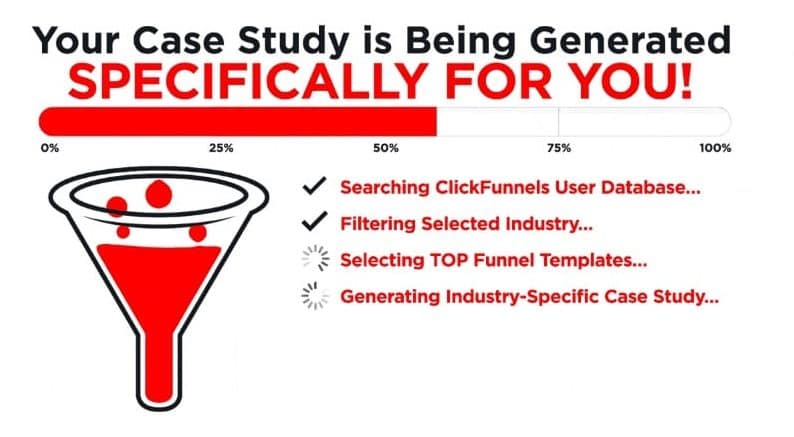 Quiz/Survey Funnel 8 Clickfunnels' calculating page example