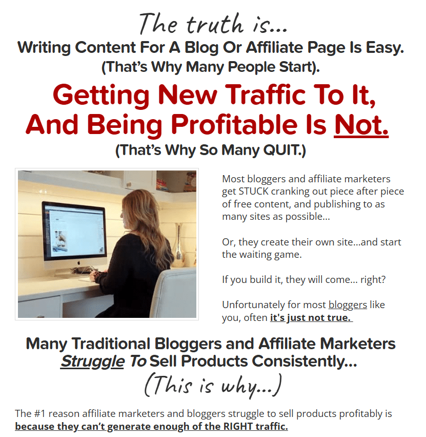 Quiz/Survey Funnel 29 Result page layout section 2: Add pain point headline