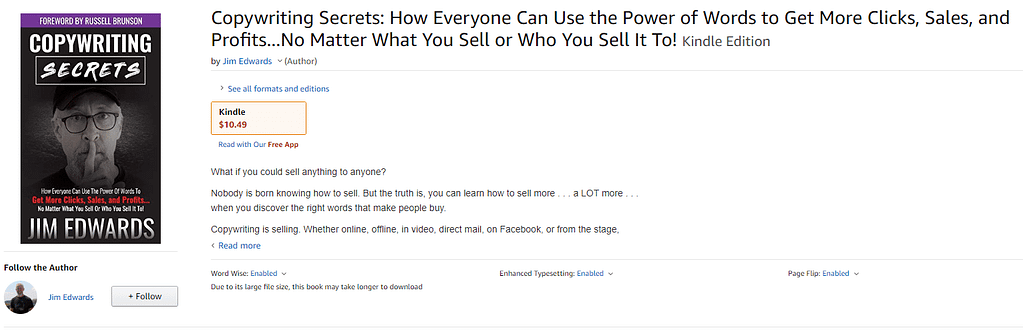 copywriting secrets book amazon kindle price
