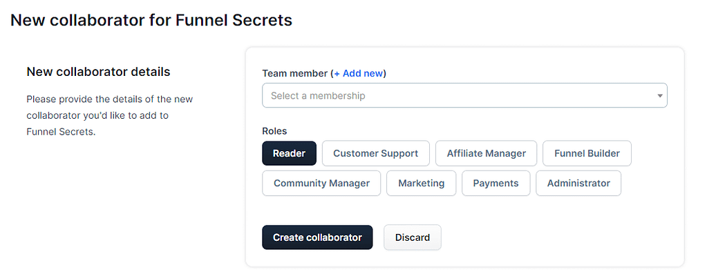 clickfunnels new collaborator