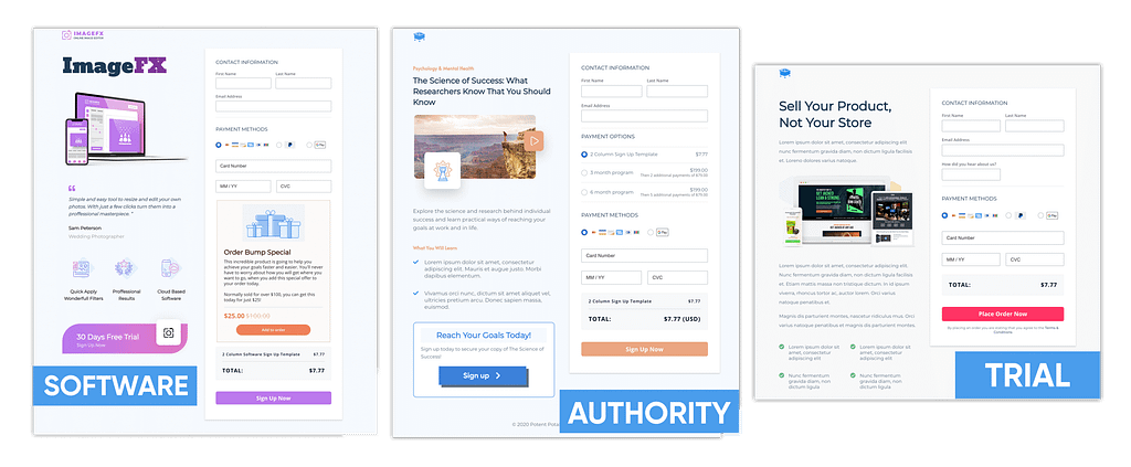 samcart templates