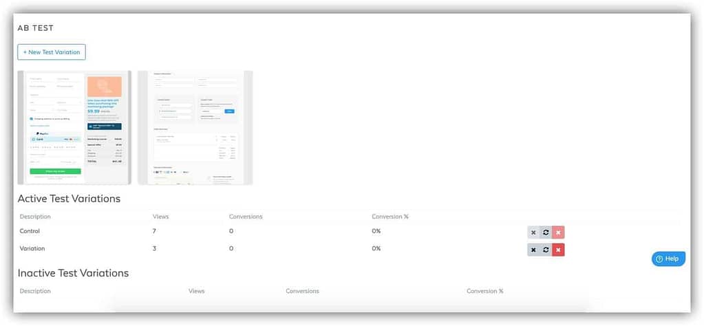 samcart split test