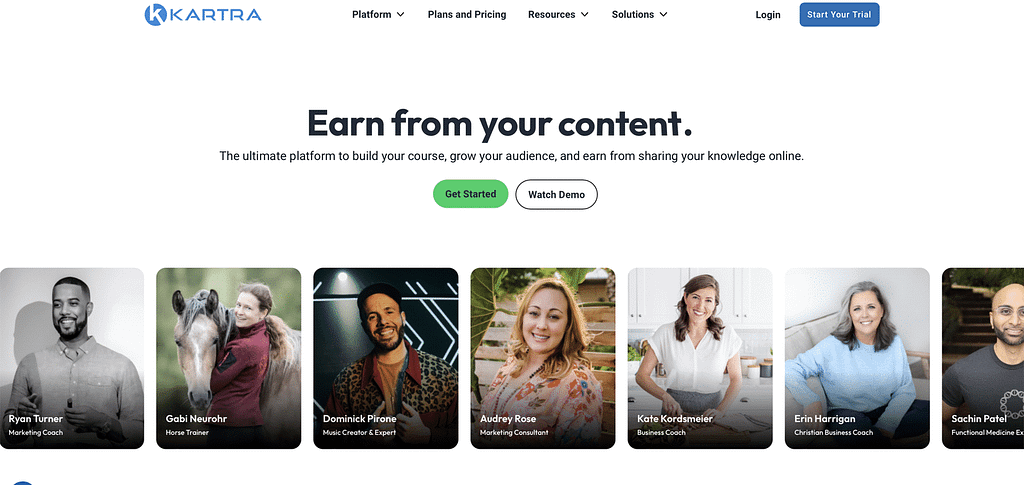 Kartra Homepage: The All-in-One Marketing Platform