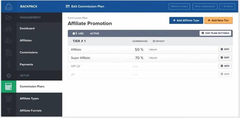 clickfunnels affiliate setting