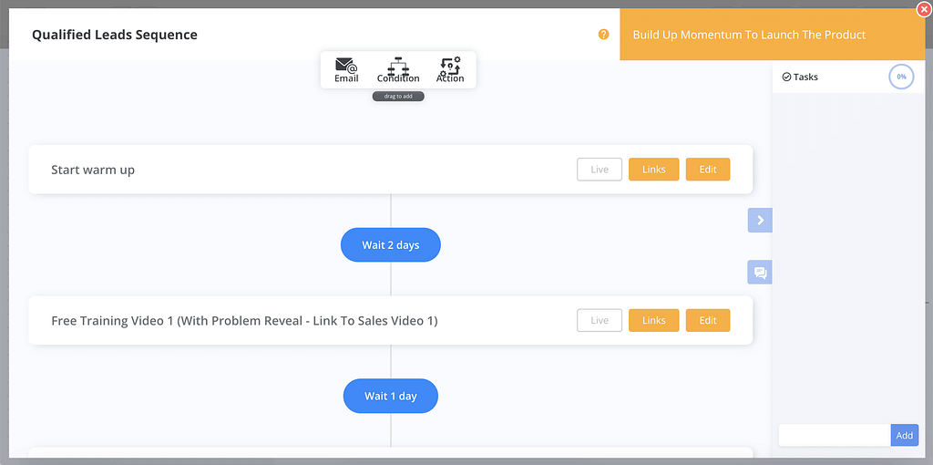 marketplan: email workflow