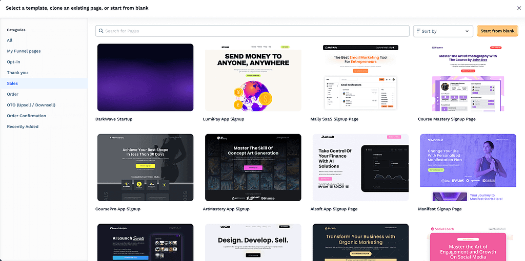 clickfunnels landing page templates