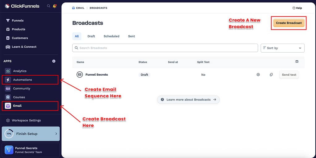 clickfunnels email campaign