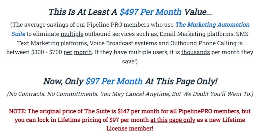 Pipeline Pro upselling