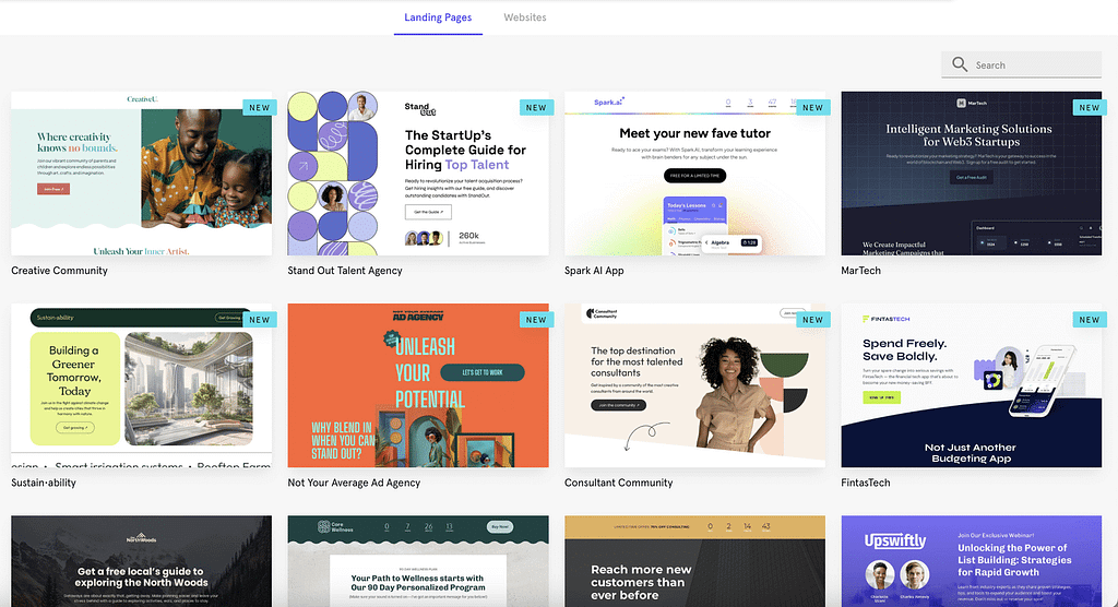 Leadpages professional landing page templates