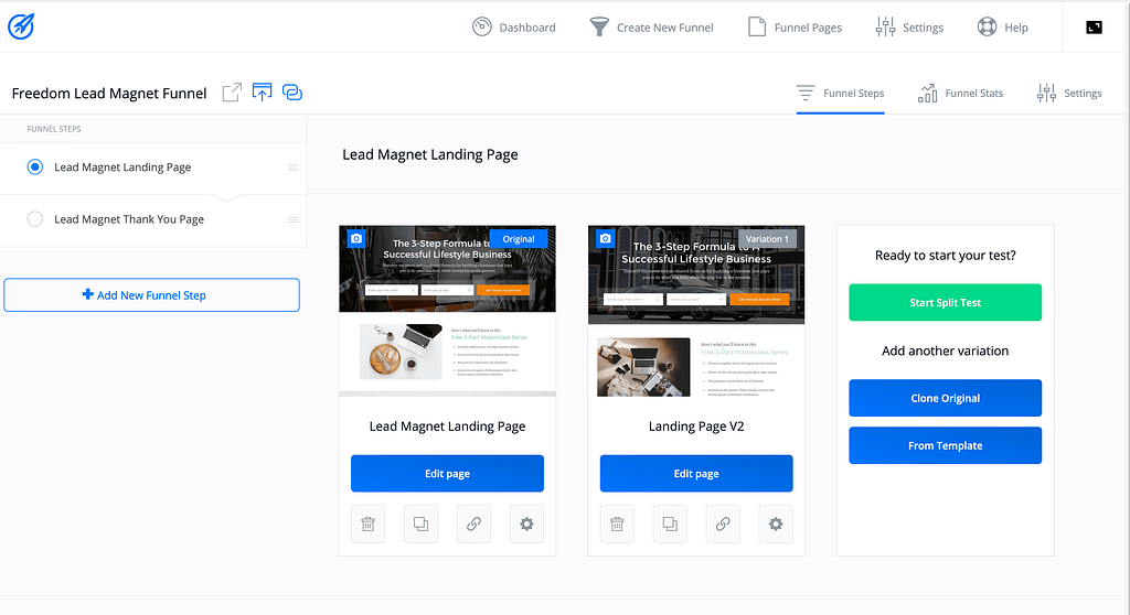 optimizepress split testing