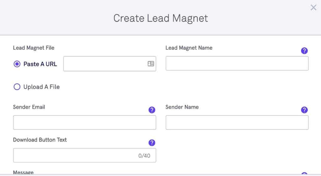 upload lead magnet on leadpages