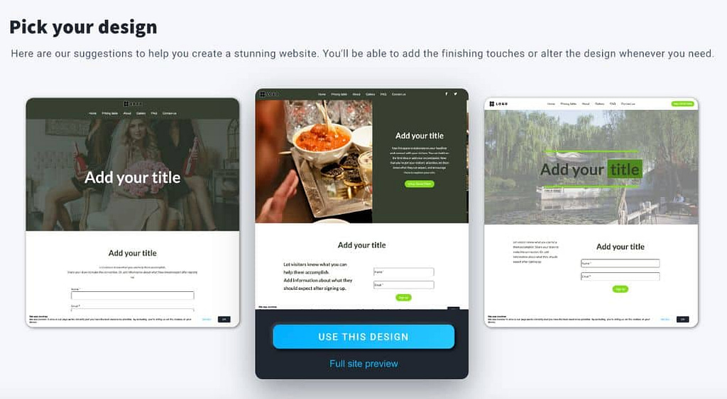 getresponse website builder AI 3