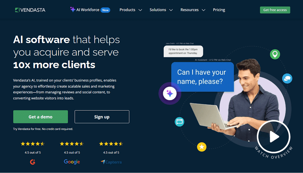 vendasta homepage
