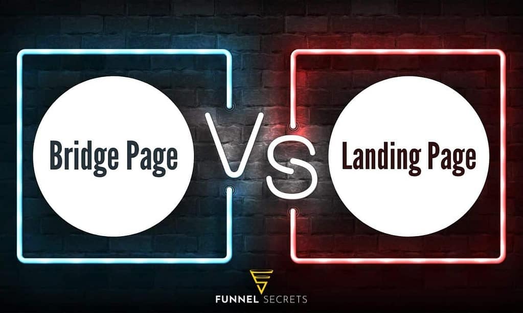 bridge page vs landing page