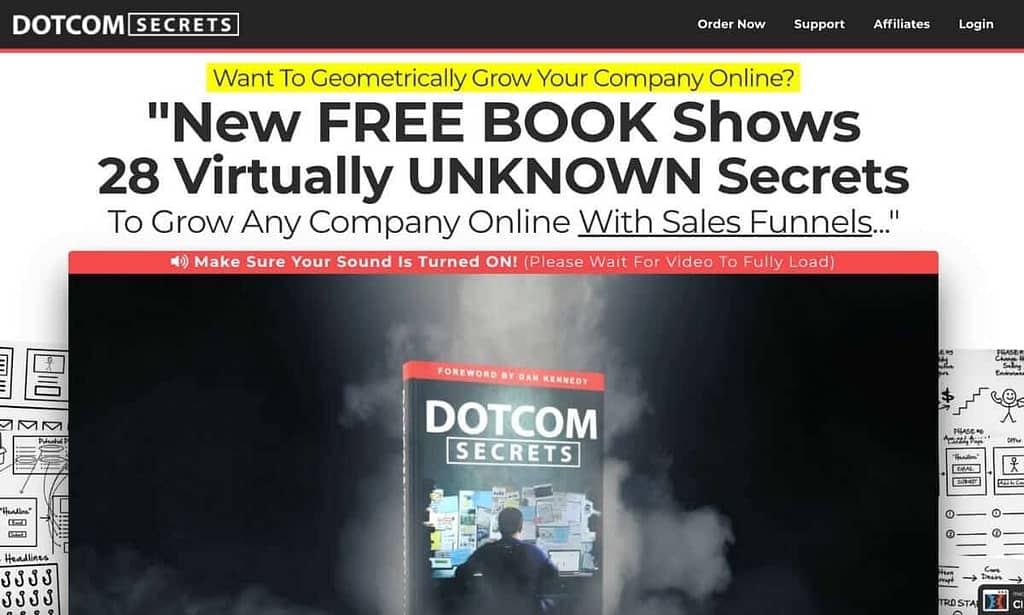 Dotcom Secrets sales page