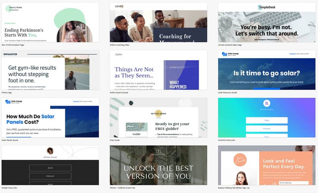 Leadpages template
