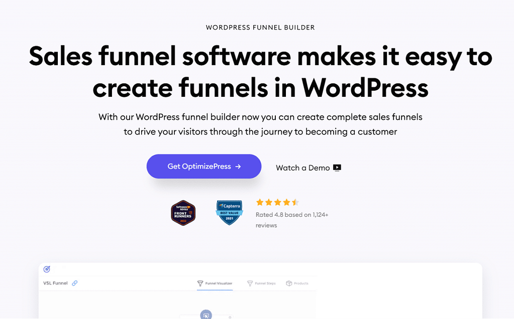 optimizepress sales funnel software
