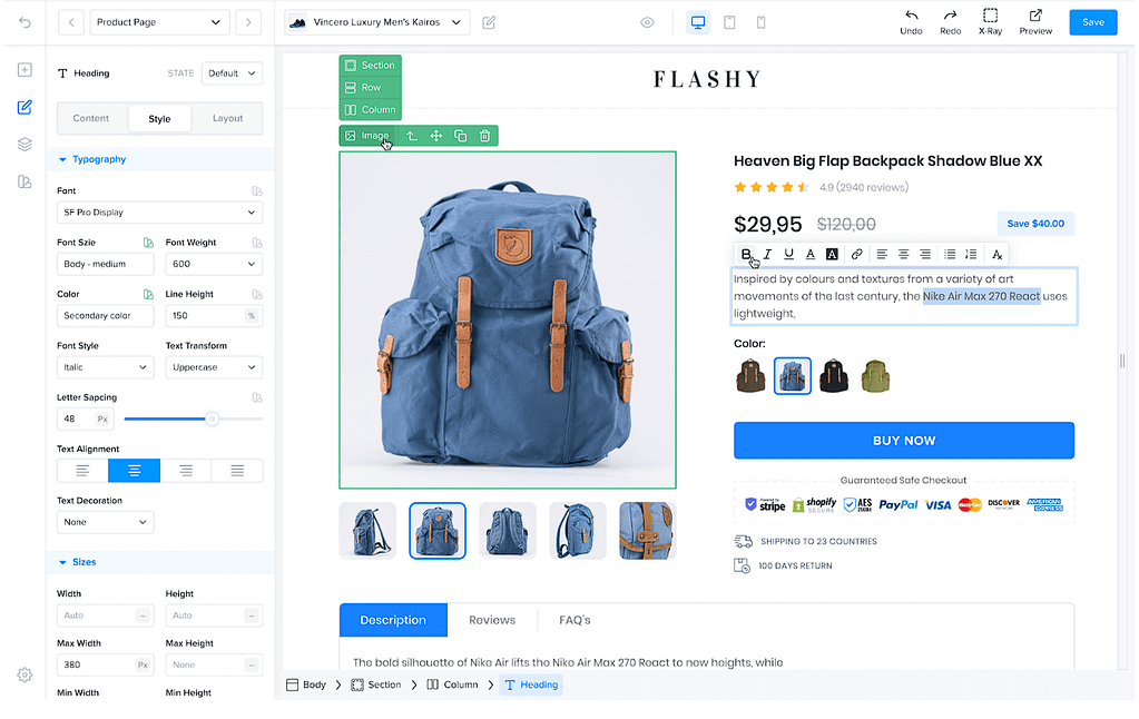 lightfunnels drag and drop page builder
