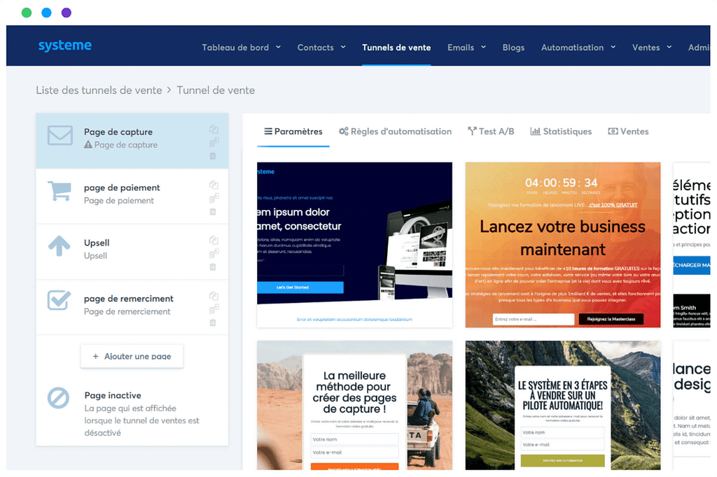 systeme io sales funnel design