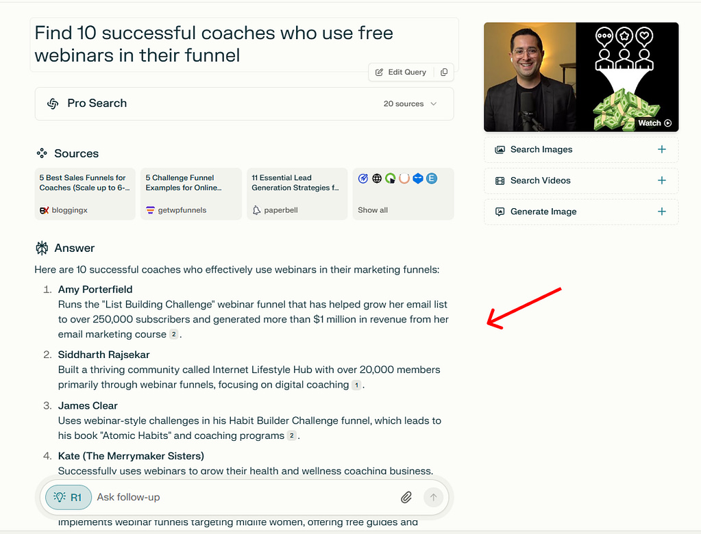 Discover your competitor's sales funnel by utilizing Perplexity AI