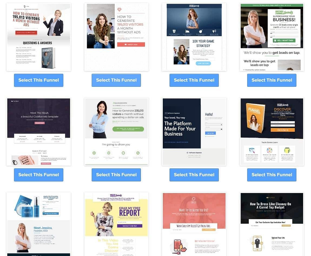 clickfunnels plug n play sales funnel templates