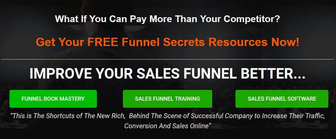 Funnel catcher - homepage funnel