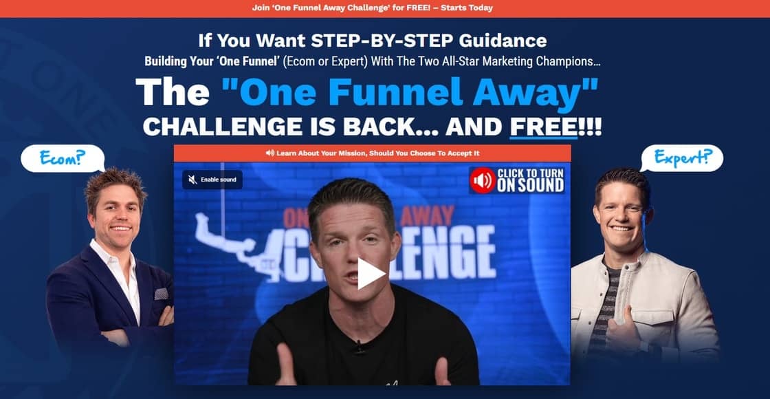 The New One Funnel Away Challenge Program Expert and Ecom version