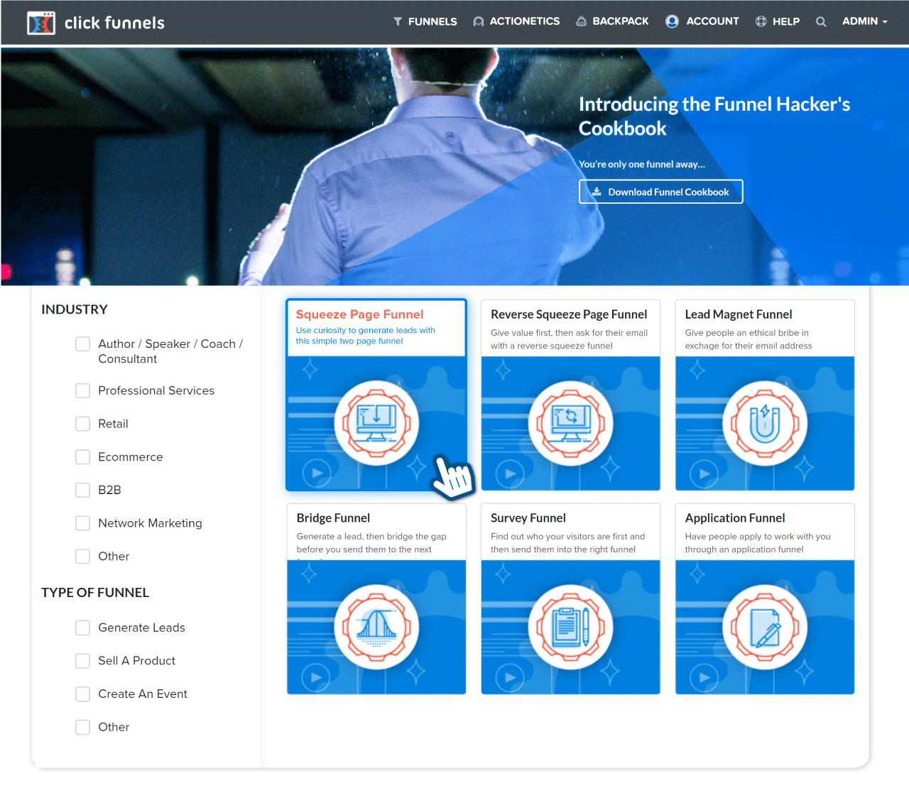 Creating Lead magnet funnel with sales funnel cook book