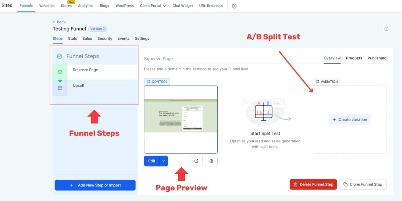 pipeline pro funnel builder