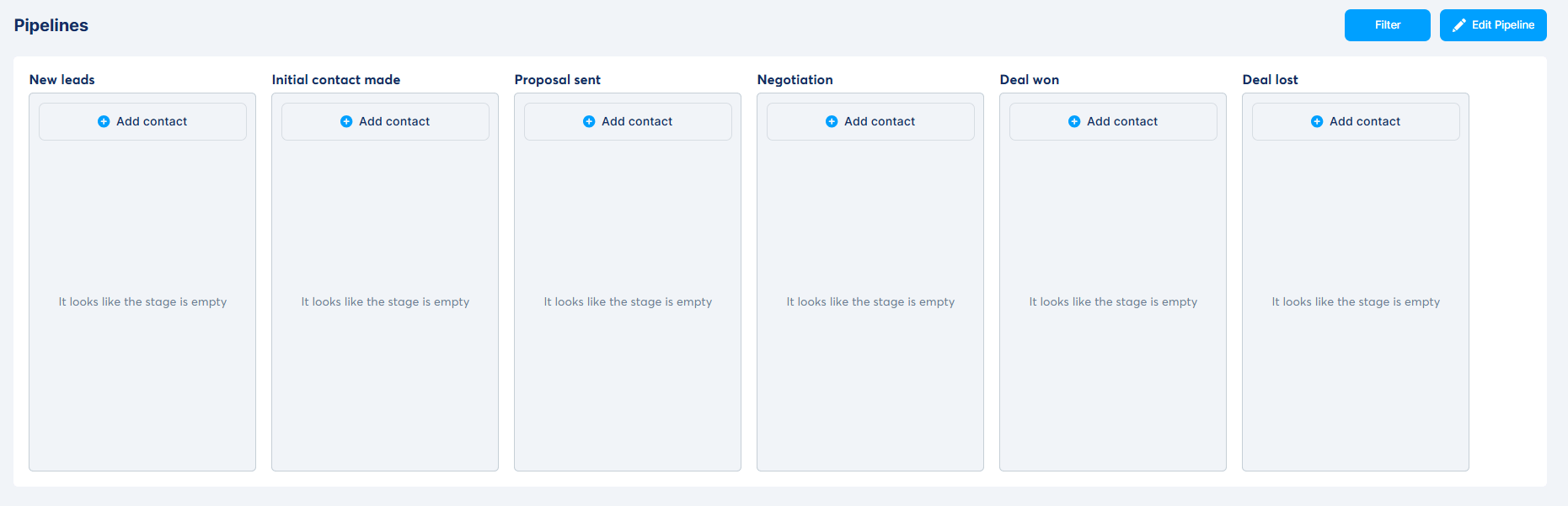 Systeme.io's Pipeline features