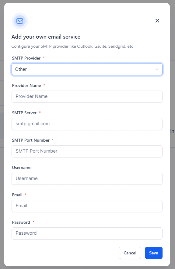 pipeline pro configure smtp
