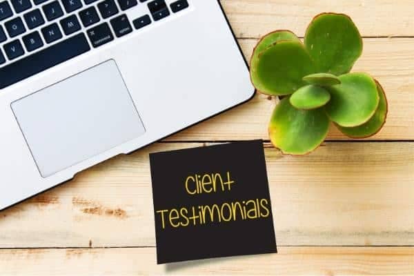 sales page testimonials