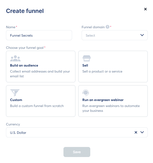 create funnel with systeme io