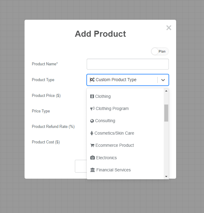 add product in GERU