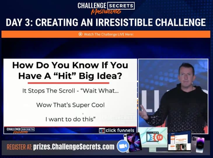 challenge secrets masterclass review day 3