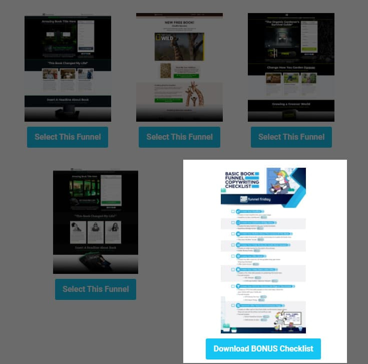 sales funnel checklist bonus