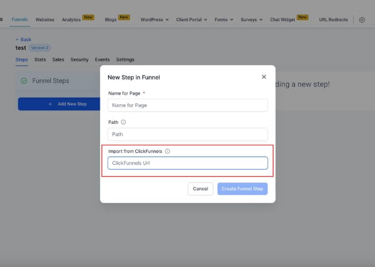 Import ClickFunnels Pages to GoHighLevel