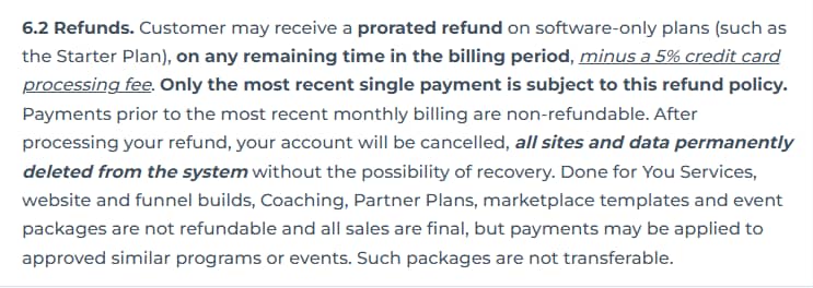 dropfunnels refund policy