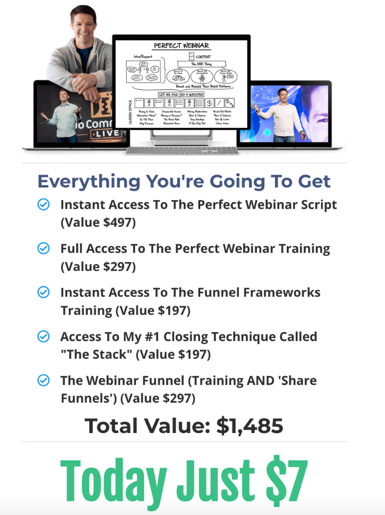 perfect webinar secrets pricing