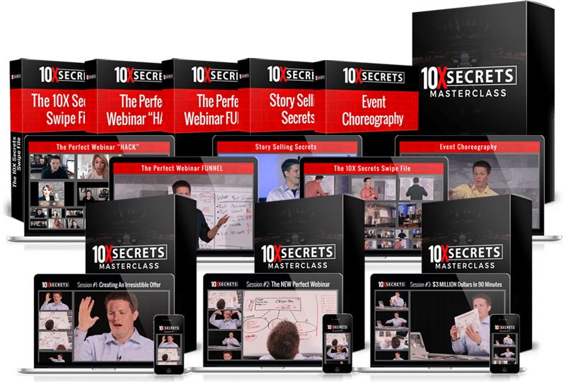 everything you get in 10X secrets masterclass Russell Brunson