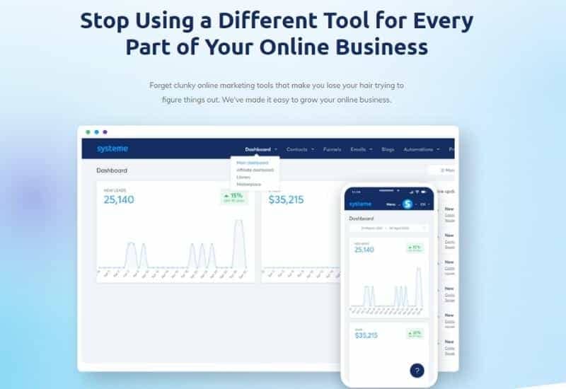 systeme sales funnel software