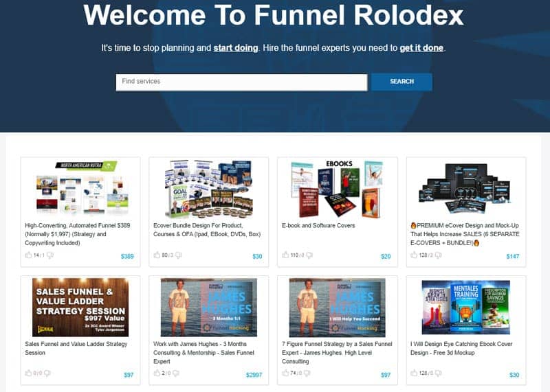 ebook cover funnel rolodex