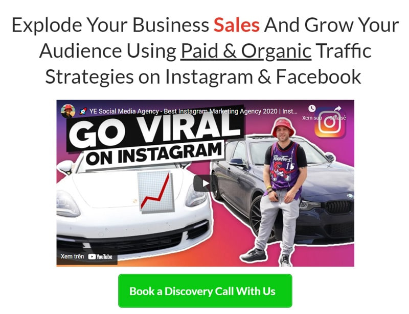 Instagram mastery secrets ebook sales page