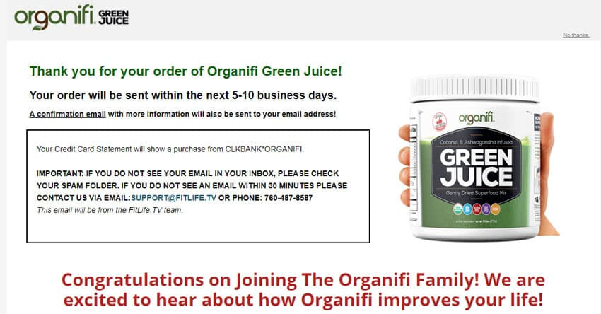 organifi-funnel-pre-thank-you-page