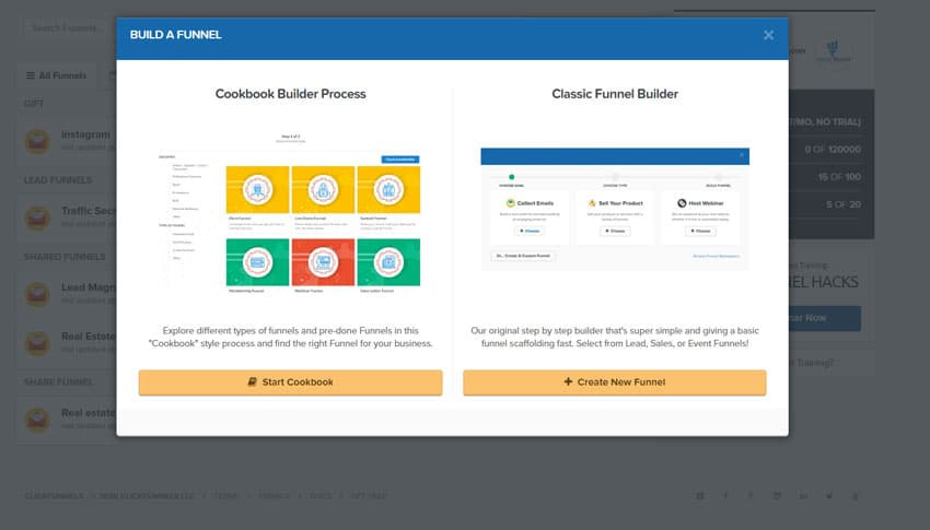 build a funnel inside clickfunnels
