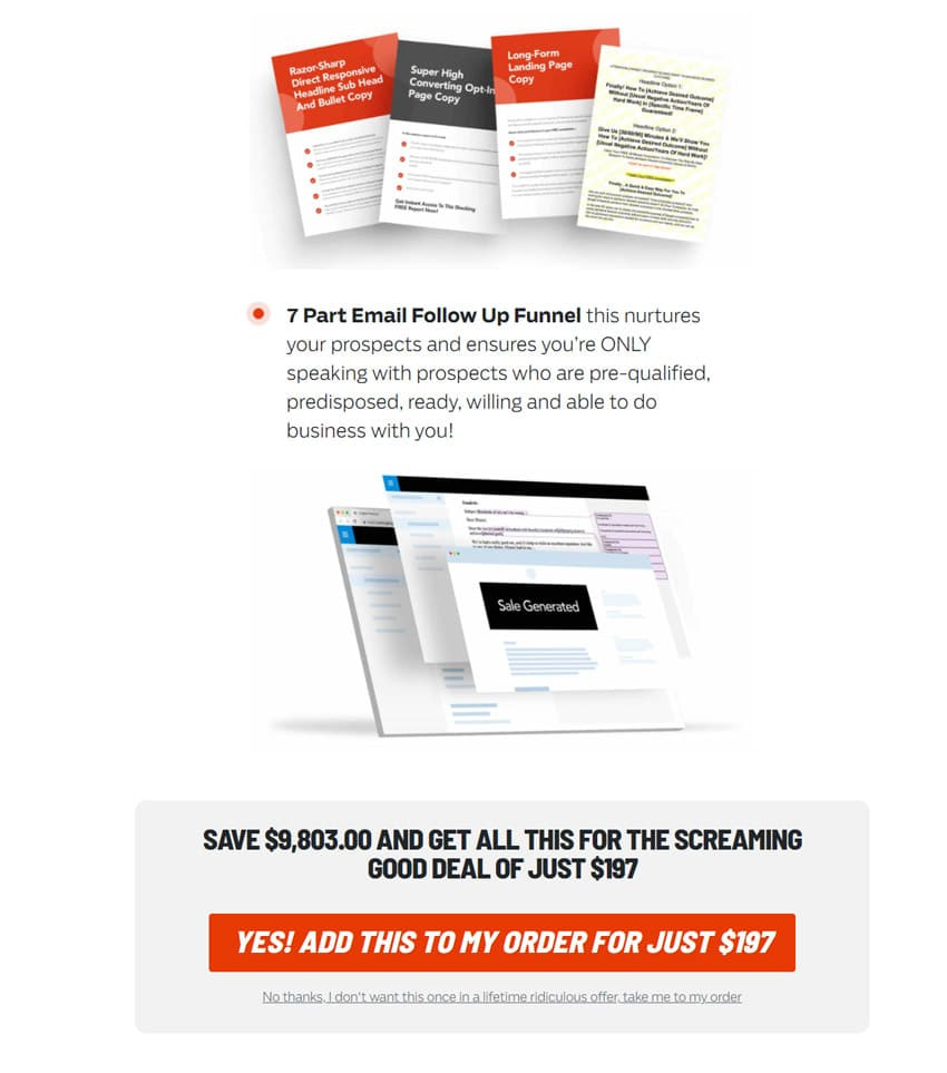 Sell Like Crazy book upsell 1