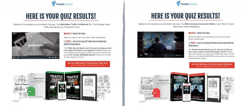 Funnel-Secrets-survey-funnel-result-page