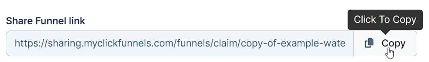 clickfunnels share funnel link